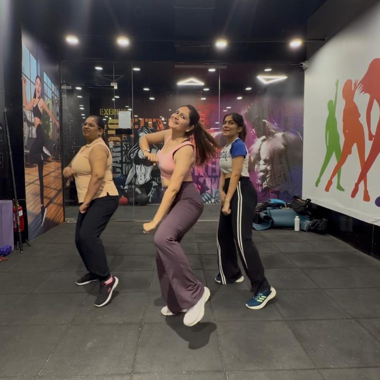 Dance fitness session in progress